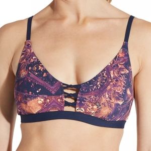 Calia by Carrie Underwood Lattice Front Bikini Top Size XS